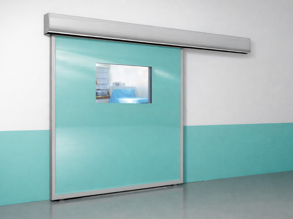 Porte coulissante &eacute;tanche ACOMED pour bloc op&eacute;ratoire